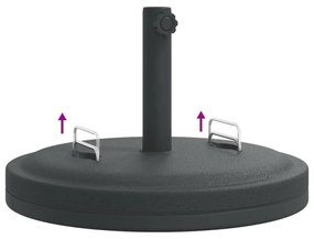 fogantyús kerek napernyőtalp rúdhoz Ø38 / 48 mm 25 kg