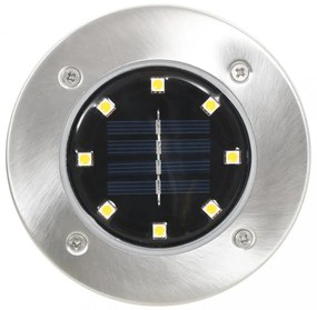 8 db RGB színű napelemes talajba szúrható LED-lámpa