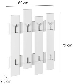 Wave White fali akasztó