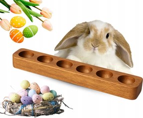 Tojástartó Tálca 6 Tojáshoz Nyuszi 30cm Extrudáló