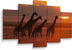 Kép - Zsiráfok az afrikai szavannán (150x105 cm)