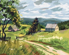 Poszter 76x60,5cm Buja falu