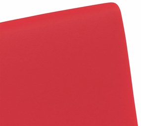 vidaXL Kerekes Étkező Székek 2 pcs Piros 57 x 66 x 94 cm Műbőr