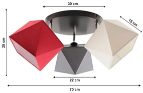 Csillár DIAMENT 3xE27/60W/230V