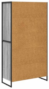 Széf fiókkal 2 pcs Szürke Sonoma 81 x 36 x 150.5 cm Faanyag