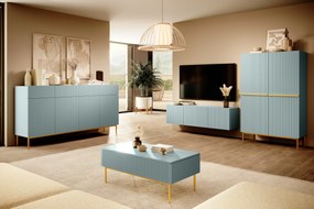 Nicole 150 cm fali TV-szekrény - zsálya MDF
