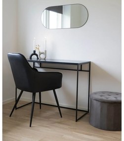 Fekete kárpitozott karfás étkezőfotel szett 2 db-os Harbo – House Nordic