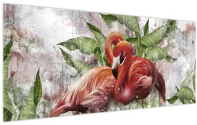 Kép - Flamingók (120x50 cm)