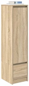 sonoma tölgy szerelt fa magasszekrény 29,5x34x119,5 cm