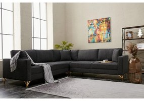 Sarokkanapé Berlin - Antracit, Arany
