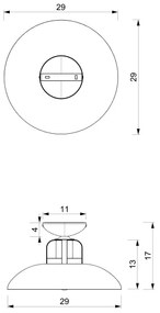 Felületre szerelhető csillár FELIX 1xE27/60W/230V kék