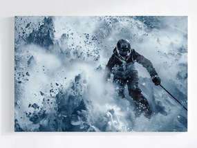 Poszter Sport Mozgás Tél Hó Síelő Lesiklás 120x80