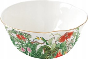 Tál tál salátás tál porcelán egzotikus motívum 16cm