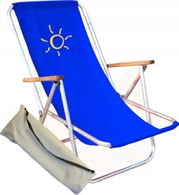 Összecsukható Napozóágy Táskába Strand Napozóágy Kerti Kirándulás Alum. 150 kg-ig