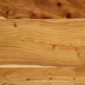 tömör fa akác és vas fejtámla 200 cm