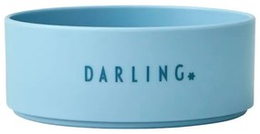 Mini Darling világoskék gyerektál, ø 11 cm - Design Letters