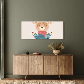 Kép - Bézs mackó koronával (120x50 cm)
