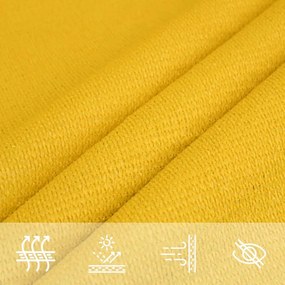 sárga HDPE napvitorla 160 g/m² 2,5 x 4,5 m
