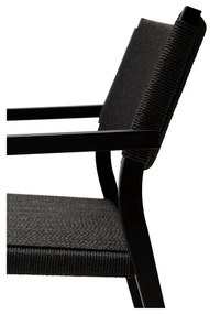 Fekete fotel nádfonattal Loop – DAN-FORM Denmark