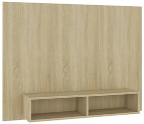 sonoma tölgy színű szerelt fa fali TV-szekrény 120x23,5x90 cm