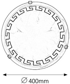 Rabalux 7649 - Mennyezeti lámpa ETRUSCO 2xE27/60W/230V