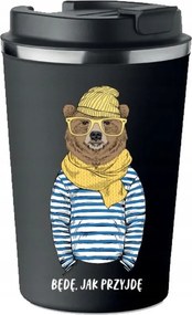 Prémium Termo Bögre fekete Férfi apák napja Olyan Leszek, Mint az irónia KT_365