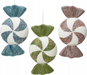 Candy Cuks Karácsonyi csillámos dekoráció Karácsonyra Nagy 28cm