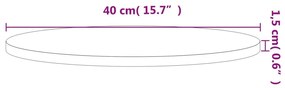 tömör bükkfa kerek asztallap Ø40x1,5 cm