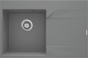 Evora gránit mosogató_fémszürke_1 medence+csepegtető