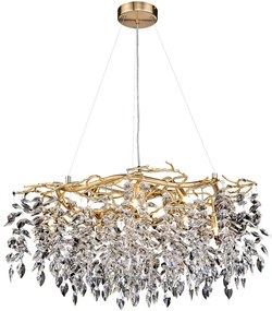 Kristály csillár zsinóron 12xG9/40W/230V arany