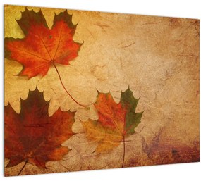 Őszi motívumú kép (üvegen) (70x50 cm)