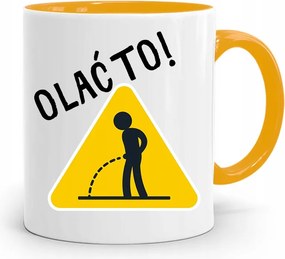 Sárga Vicces Bögre Vicces Hagyd Ezt! Ajándék fényképes nyomattal