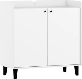 Komód Dolce DOL-05 2D fehér fényes fehér 90 cm