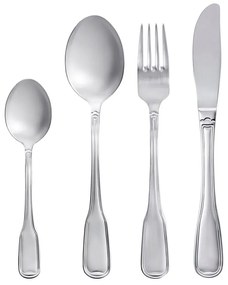 Ezüstszínű rozsdamentes acél evőeszköz készlet 16 db-os Attaché – Gense