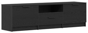 TV Szekrény - Fekete tölgy - 140x35x40 cm - Műanyagból készült