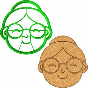 Mézeskalács- és kekszlyukasztó Forma Nagymama És Nagypapa Napjára Nagymama