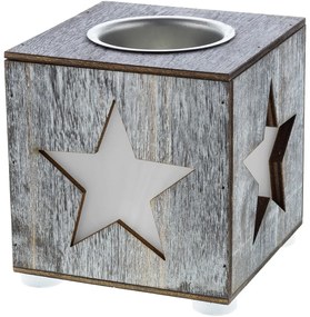 Retlux RXL 352 karácsonyi dekoráció, gyertyatartó, csillag, meleg fehér