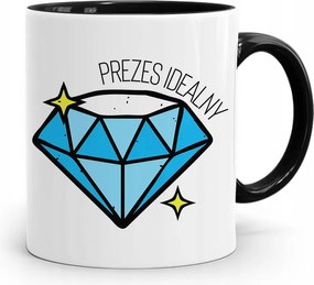 Elnök-vezérigazgatónak Fekete Ajándék Bögre fényképes nyomtatással