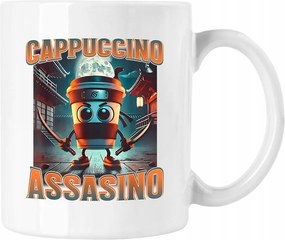 Cappuccino bögre Assassino brainrot 2 Fehér 330ml