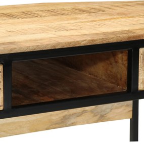 Asztal 100x50x75 cm Tömörfa Durva Mangó