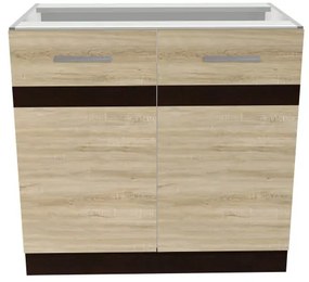 Salandra kétajtós alsó konyhaszekrény IC 80 Sonoma N