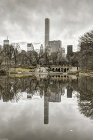 Poszter 20x30cm Alsó-Manhattan panoráma a Central Parkból 2, Assaf Frank