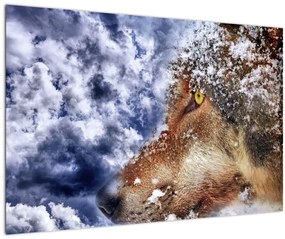 A farkas képe (90x60 cm)
