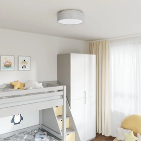 Mennyezeti LĂĄmpĂĄk Csillagos LĂĄmpaernyĆvel SzĂŒrke Ă 38 cm Szövet E27