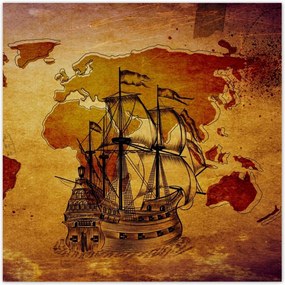 Poszterek 70x70 Régi vintage térkép