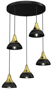 Csillár zsinóron NERGIS 5xE27/60W/230V