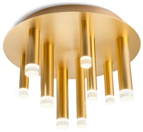 Mennyezeti lámpa, arany, 3000K melegfehér, beépített LED, 2448 lm, Redo Madison 01-2039