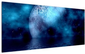 A hold képe a tenger felett (120x50 cm)