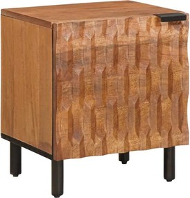vidaXL Éjjeliszekrény Barna 40 x 33 x 46 cm Tömör Mangófát
