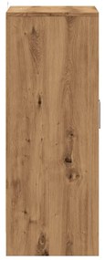 kézműves tölgy színű szerelt fa cipősszekrény 60 x 35 x 92 cm